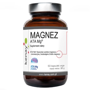 Kenay Magnesium ATA Mg, 60 plantaardige capsules