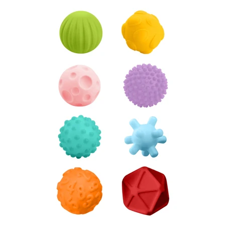 Ackuku, set of sensory balls, from 6 months, 8 pieces