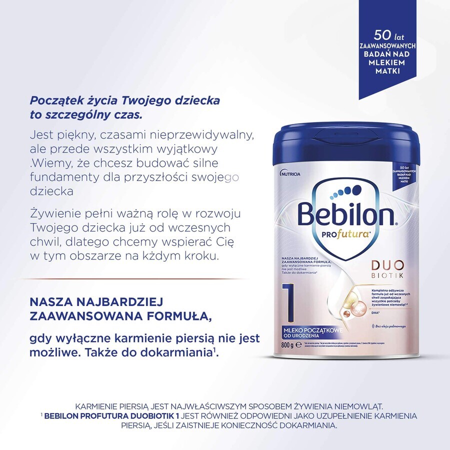 Bebilon Profutura DuoBiotik 1, milk for infants, from birth, 800 g