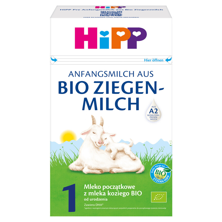Buy HiPP 1 Bio, organic goat's milk for infants, from birth, 400 g HiPP 1 Bio, organic goat's milk for infants, from birth, 400 g