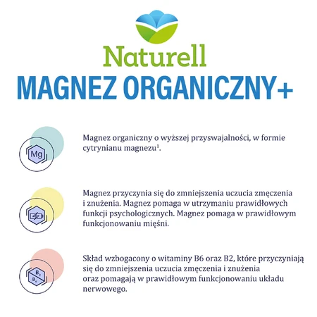 Naturell Organisch Magnesium+, 50 capsules