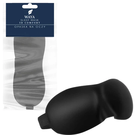 Waya 3D Comfort, bandaj pentru somn, negru, 1 buc 