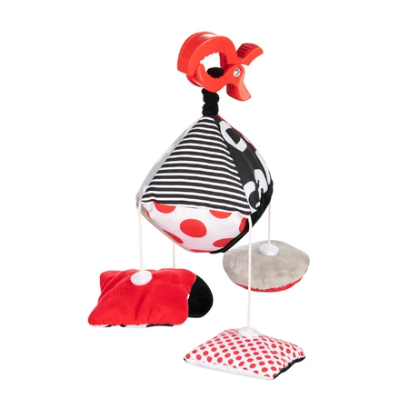 Canpol Babies, Móvil de viaje en contraste para cochecito y silla de coche, Sensory Toys, desde el nacimiento, 1 pieza
