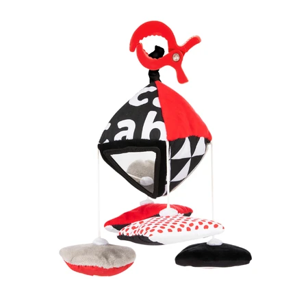 Canpol Babies, Móvil de viaje en contraste para cochecito y silla de coche, Sensory Toys, desde el nacimiento, 1 pieza