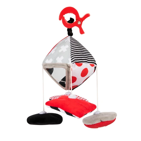 Canpol Babies, Móvil de viaje en contraste para cochecito y silla de coche, Sensory Toys, desde el nacimiento, 1 pieza
