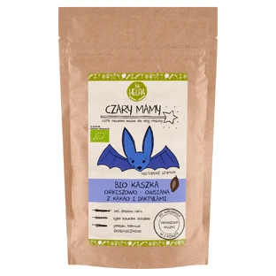 Helpa Mom's magic Bio Porridge d'épeautre et d'avoine au cacao et aux dattes, sans produits laitiers, sans sucre ajouté, 200 g
