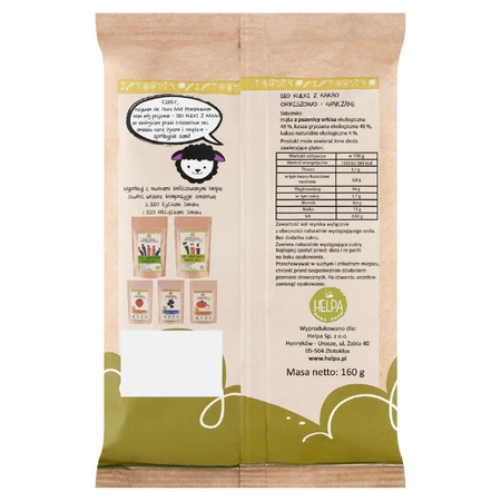 Helpa Bio Balls, organic spelled and buckwheat breakfast cereal, 160 g