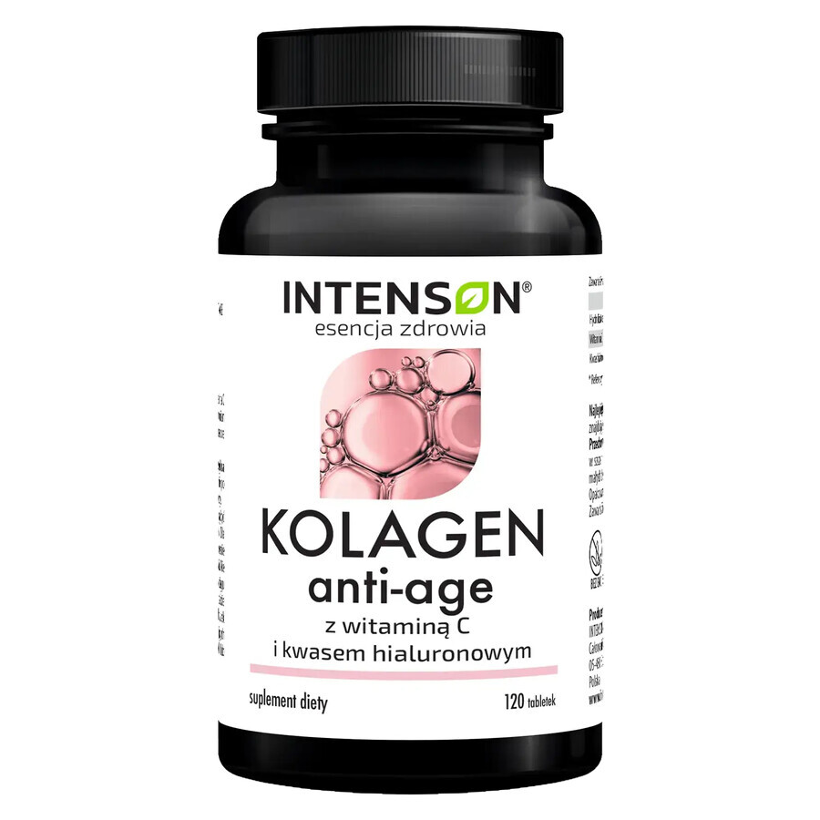 Intenson Collagene Anti-Età + Ialurone + Vitamina C, 120 compresse