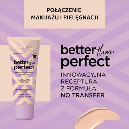 Eveline Cosmetics Better Than Perfect, base de maquillaje hidratante y cubriente, nº 02, vainilla claro, 30 ml