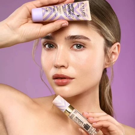 Eveline Cosmetics Better Than Perfect, base de maquillaje hidratante y cubriente, nº 02, vainilla claro, 30 ml