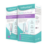 Babystart FertilSafe Plus Set, intimate moisturizing gel for couples trying to have a baby, 75 ml + gel applicators, 2 x 5 ml + applicator, 2 pieces