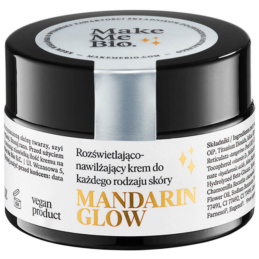 Winkel op Make Me Bio Mandarin Glow, verhelderende en hydraterende crème voor alle huidtypes, 30 ml Make Me Bio Mandarin Glow, verhelderende en hydraterende crème voor alle huidtypes, 30 ml