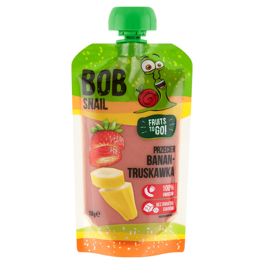 Shop Bob Snail Fruits To Go Smoothie in der Tube, Banane, Erdbeere, 120 g Bob Snail Fruits To Go Smoothie in der Tube, Banane, Erdbeere, 120 g