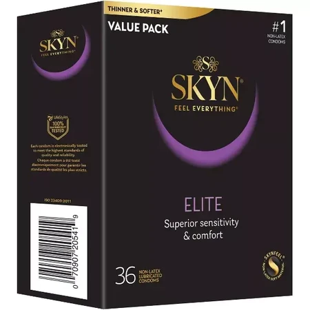 Unimil Skyn ​​Elite latex free condoms, ultra-thin, 36 pieces, Suretex Ltd. 