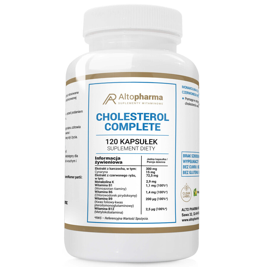 Shop AltoPharma Cholesterin Komplett, 120 Kapseln AltoPharma Cholesterin Komplett, 120 Kapseln