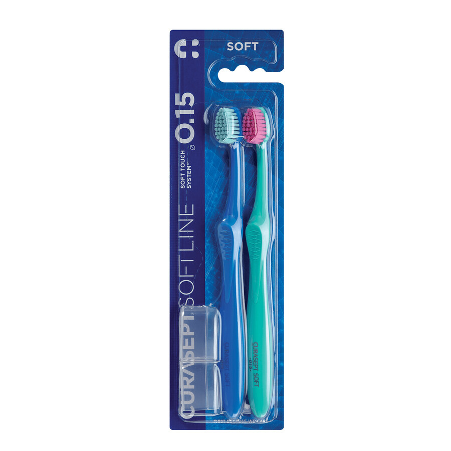 Acquista Curasept Soft 015 Duopack, spazzolino da denti, 2 pezzi Curasept Soft 015 Duopack, spazzolino da denti, 2 pezzi