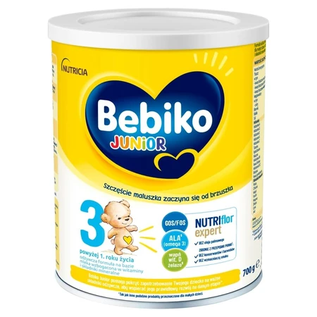 Bebiko Junior 3 Nutriflor Expert, nährstoffreiche Milchnahrung, ab 1 Jahr, 700 g