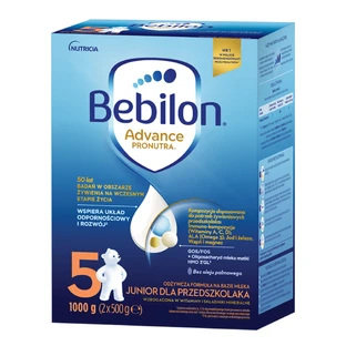 Bebilon Advance Pronutra 5 Junior, fórmula nutritiva a base de leche, para el niño en edad preescolar, 1000 g