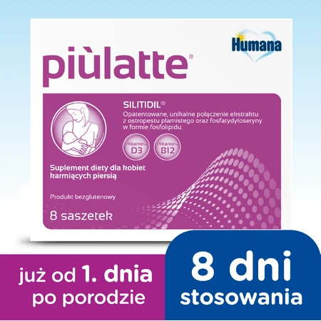 Humana Piulatte, pour les femmes qui allaitent, 5 g x 8 sachets