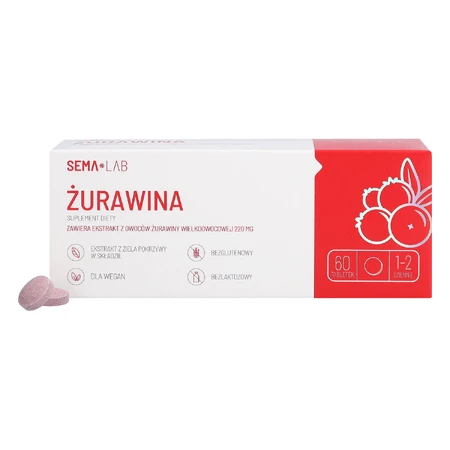 SEMA Lab Cranberry, 60 tablets