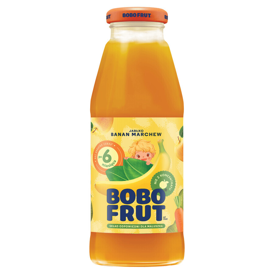 Buy Bobo Frut Fruit and vegetable nectar, apple, banana, carrot, after 6 months, 300 ml Bobo Frut Fruit and vegetable nectar, apple, banana, carrot, after 6 months, 300 ml