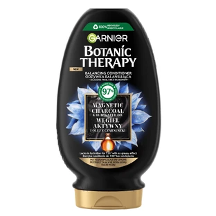 Garnier Botanic Therapy, balancerende conditioner voor droog haar en vette hoofdhuid, actieve kool, 200 ml