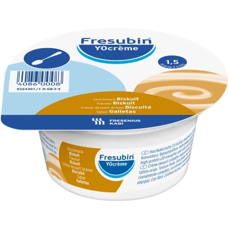 Fresubin YOcreme, sabor bizcocho, 4 x 125 g