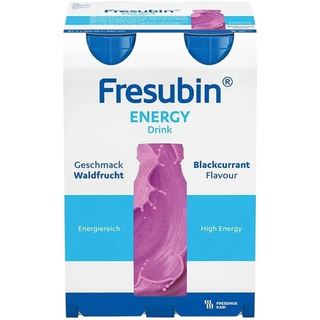 Fresubin Energy Drink, voedingspreparaat, zwarte bessensmaak, 4 x 200 ml