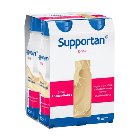 Supportan bebida nutricional piña-coco, 4 × 200 ml, Fresenius Kabi