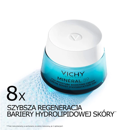 Vichy Mineral 89, rijke hydraterende en voedende crème, 72u, 50 ml