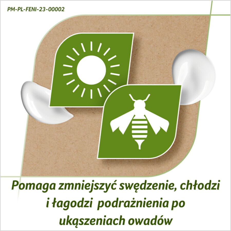 FeniNatural soothing cream for skin irritated by insect bites and sun, 30 ml