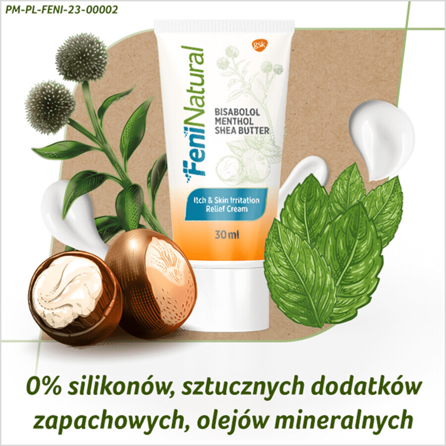 FeniNatural soothing cream for skin irritated by insect bites and sun, 30 ml