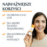Eucerin Sun Oil Control, ultra-light protective gel-cream for skin with imperfections, SPF 50+, 50 ml