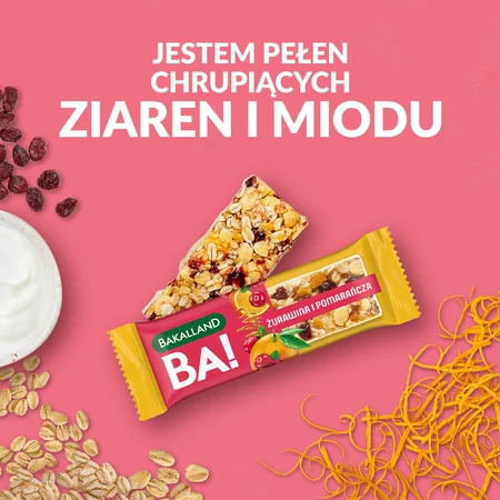 Bakalland BA! Graanreep, Veenbes en sinaasappel, 40 g