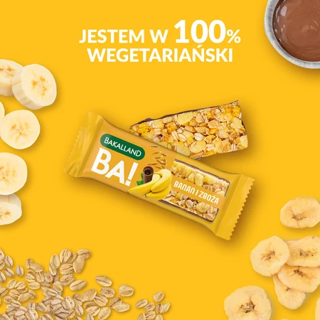 Bakalland BA! Graanreep, banaan en granen, 40 g