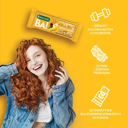Bakalland BA! Graanreep, banaan en granen, 40 g