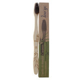Toothbrush with biodegradable charcoal bamboo body, LovYC