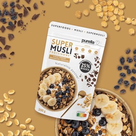 Purella Superfoods Super Protein Muesli, 200 g