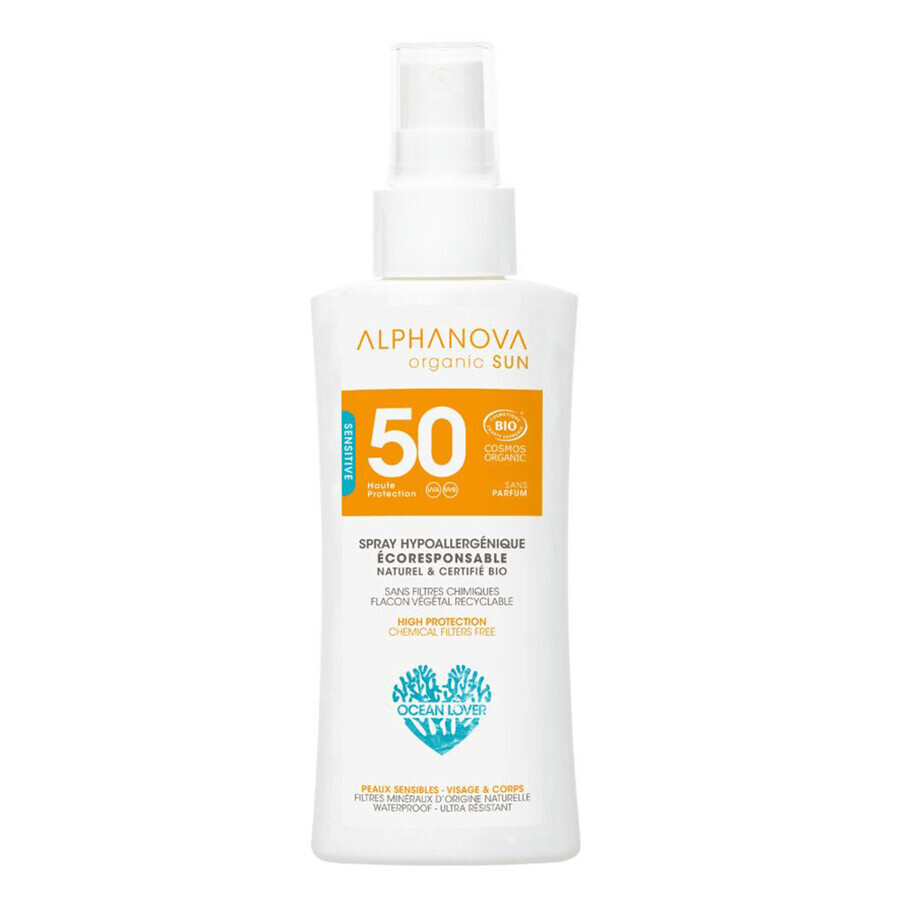 Shop Alphanova Sun Bio, Sonnenschutzspray, hypoallergen, SPF 50, 90 g Alphanova Sun Bio, Sonnenschutzspray, hypoallergen, SPF 50, 90 g