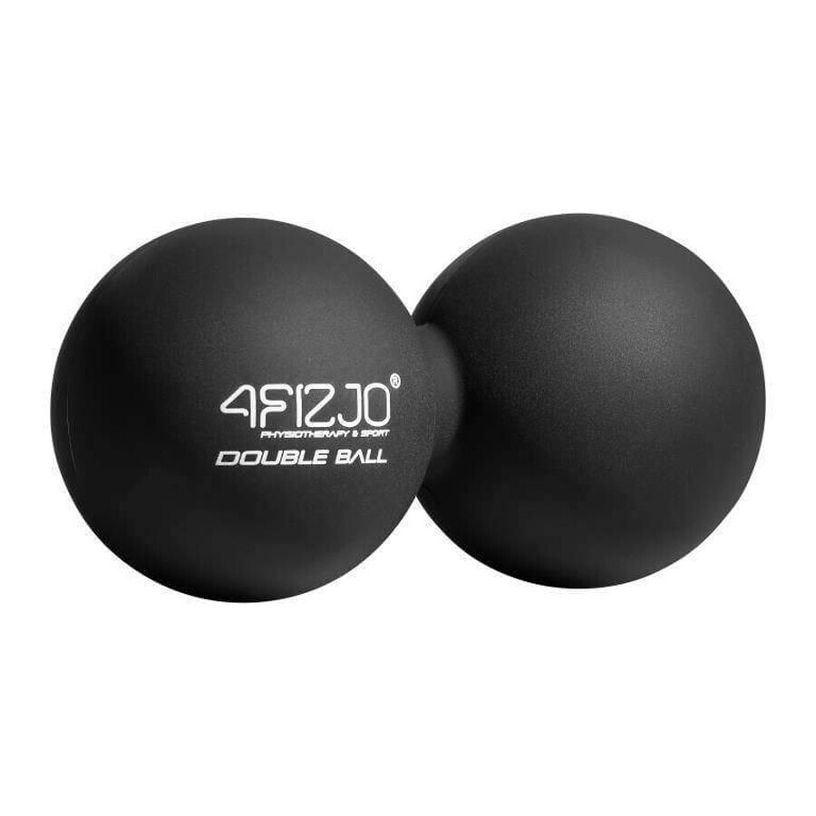 Cumpără 4Fizjo Double Ball, minge de masaj, dublă, neagră, 6,5 cm 4Fizjo Double Ball, minge de masaj, dublă, neagră, 6,5 cm