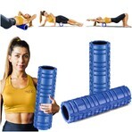 4Fizjo Crossfit Eva, massage roller met spijkers, blauw, 45 cm 4Fizjo Crossfit Eva, massage roller met spijkers, blauw, 45 cm