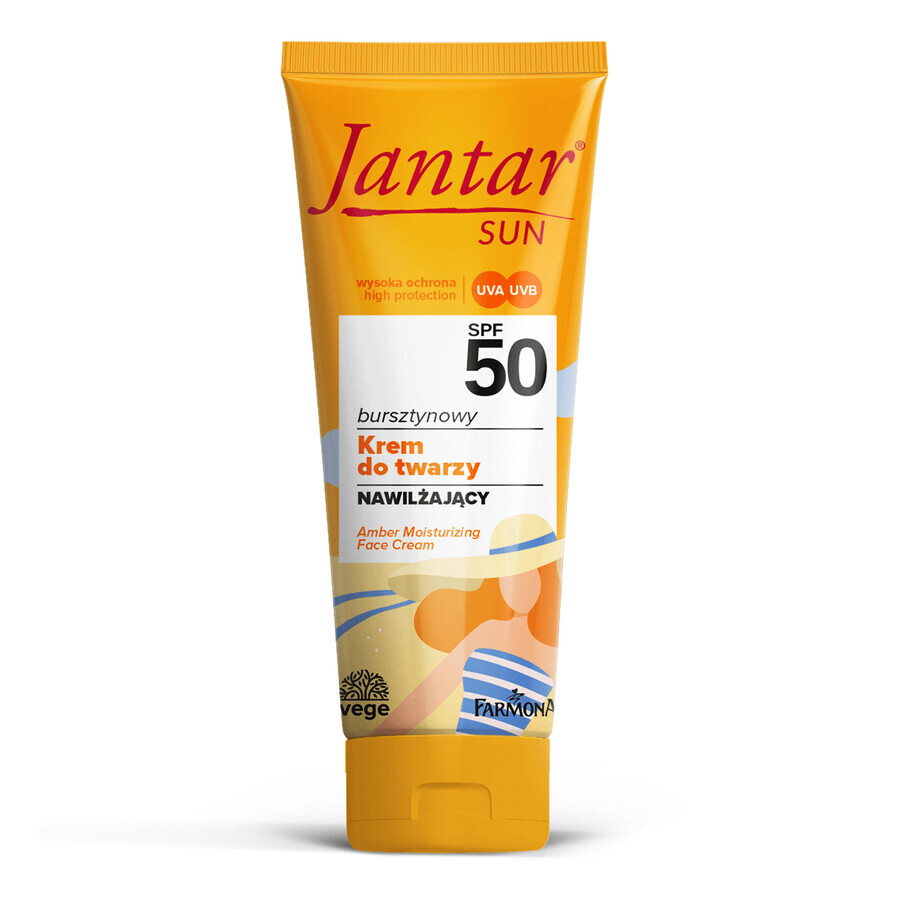 Comprar Farmona Jantar Sun, crema facial ámbar, hidratante, FPS 50, 50 ml Farmona Jantar Sun, crema facial ámbar, hidratante, FPS 50, 50 ml