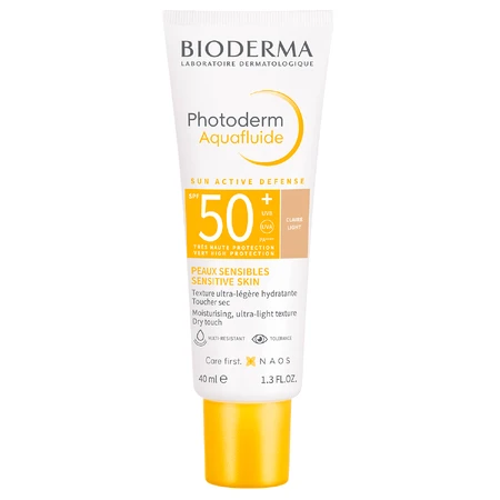 Bioderma Photoderm Aquafluide, ultralichte zonnebrandcrème voor de normale huid, licht, SPF 50+, 40 ml