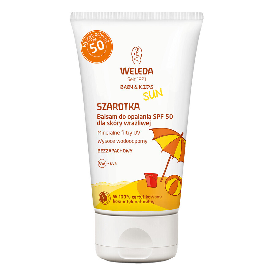 Acquista Weleda Baby & Kids Sun Edelweiss, lozione solare per pelli sensibili, SPF 50, 50 ml Weleda Baby & Kids Sun Edelweiss, lozione solare per pelli sensibili, SPF 50, 50 ml