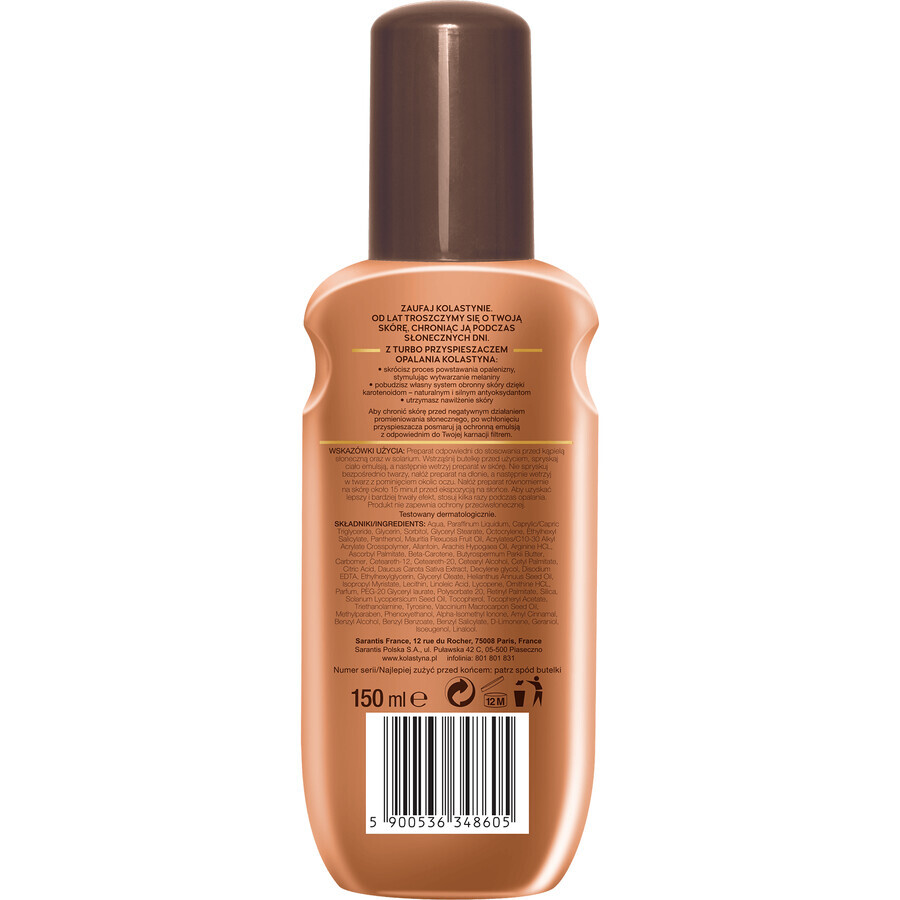 Kolastyna Sun, turbo-accelerator de bronzare pentru față și corp, 150 ml Kolastyna Sun, turbo-accelerator de bronzare pentru față și corp, 150 ml