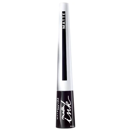 Maybelline Master Ink Matte Liner, liquid eyeliner with applicator, 10 Charcoal Black, 2.8 g