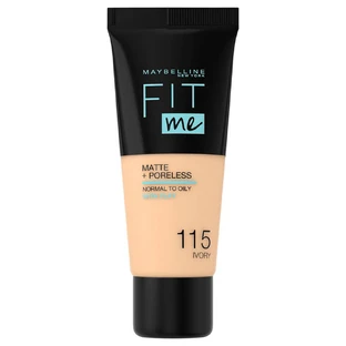 ¡Maybelline me queda bien! Matte and Poreless, base matificante, nº 115, Marfil, 30 ml