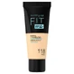 Maybelline Fit Me! Matte and Poreless, mattifying foundation, No. 118, Nude, 30 ml
