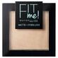 Maybelline Fit Me! mate y sin poros, polvo matificante, n&#186; 105, Marfil natural, 9 g