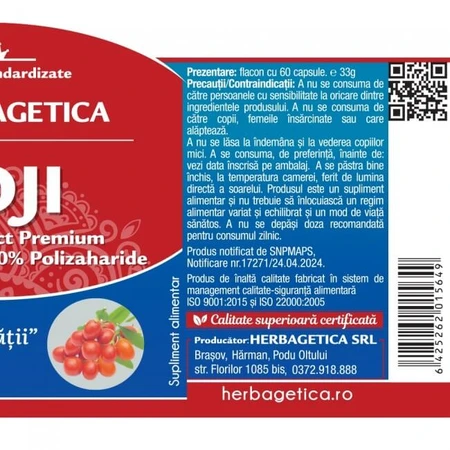 Herbagetica Goji x 60 Stück